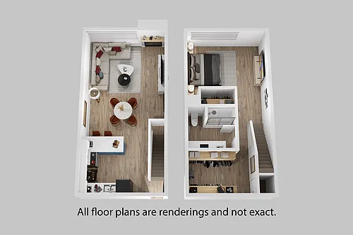 Floor plan One Bedroom + One Bath