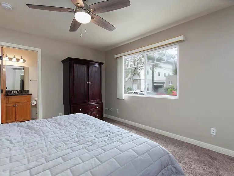 Downstairs Bedroom (pictured furnished)