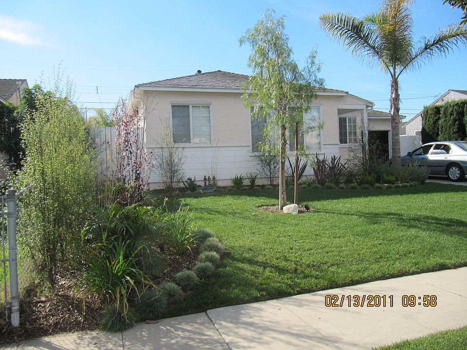 Beautiful green lawn in front of the house