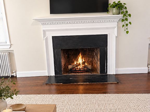 wood burning fireplace!