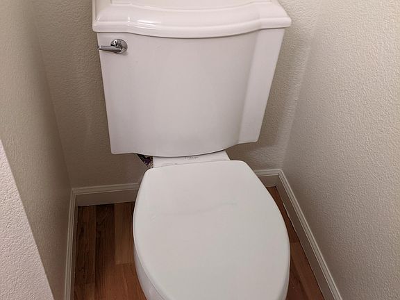 Downstairs half bath toilet