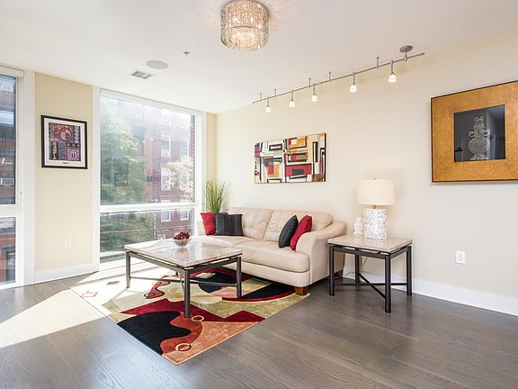 Floor to ceiling windows, remote controlled blinds