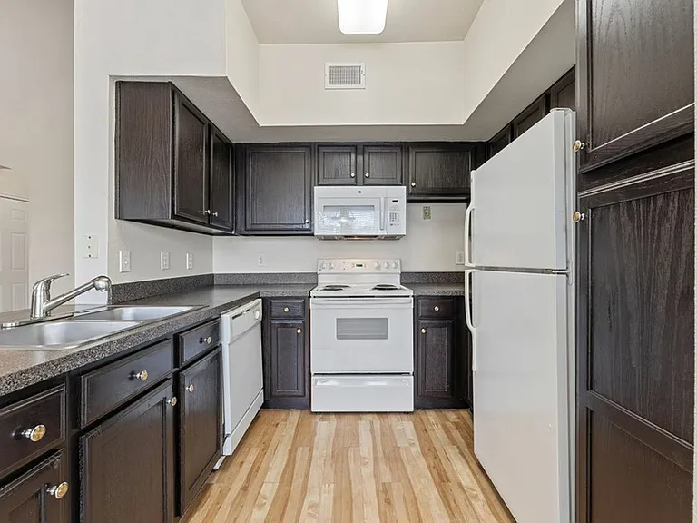 Kitchen at Raveneaux Apartments in Houston