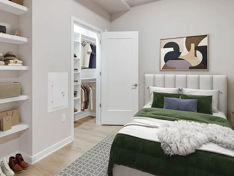 Bedroom with Hard Surface Flooring