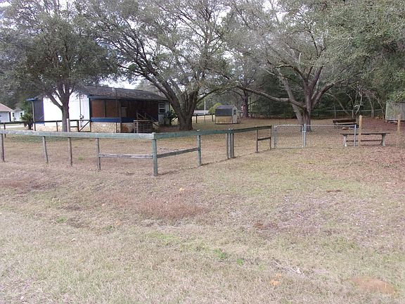 backyard completely fenced in for added security
