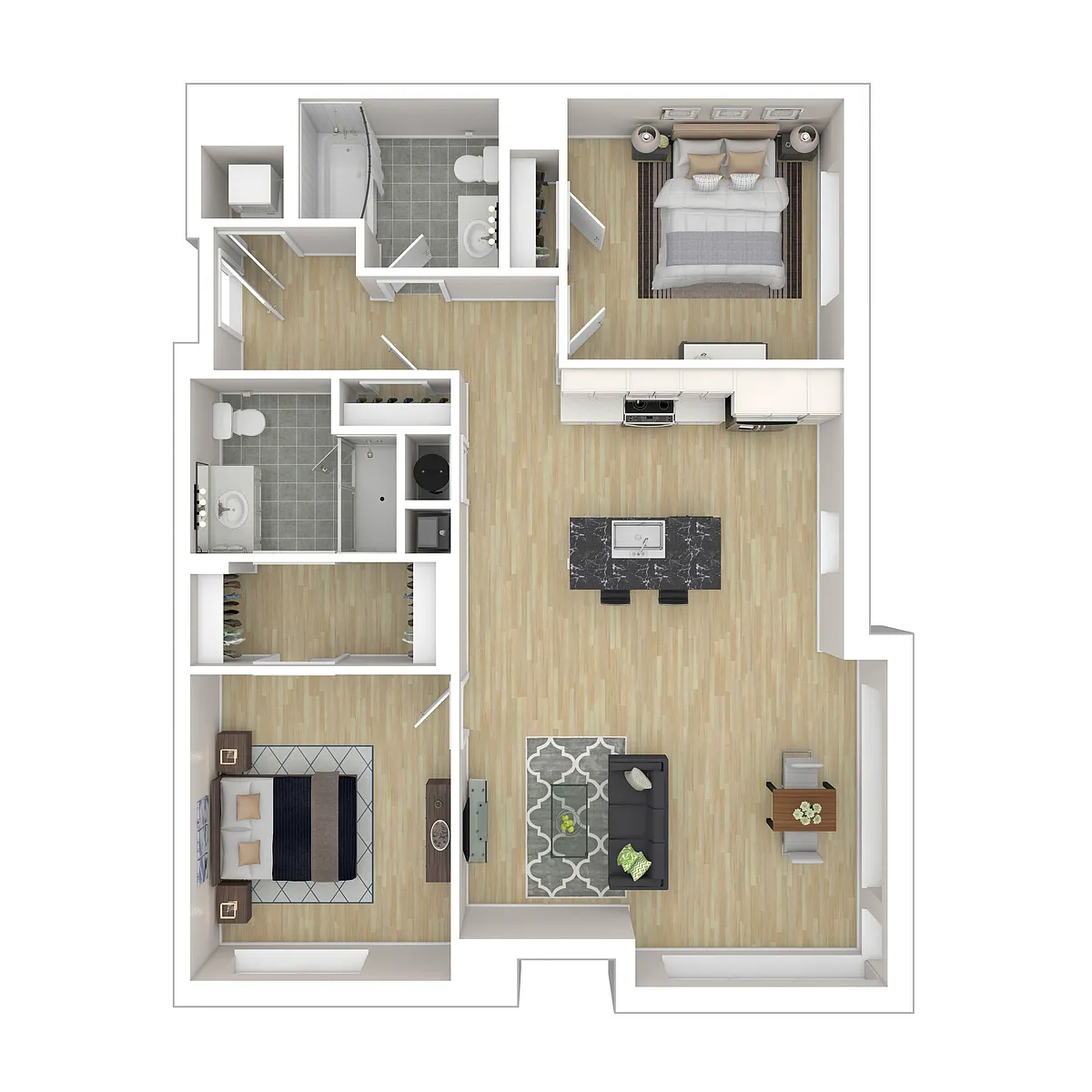 Floor plan 2E 2X2