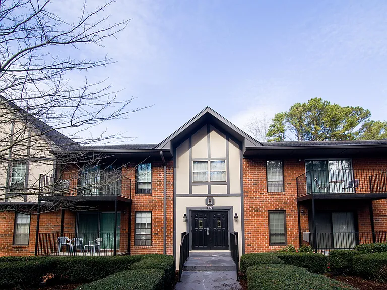 Apartment building entrance