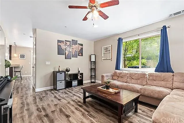 Large living space with Luxury Vinyl Plank