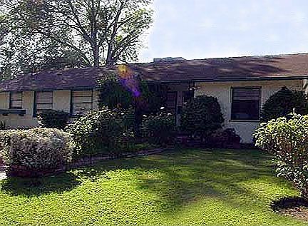 Landscaped front yard