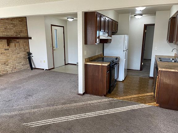 Kitchen, Living Room and front door