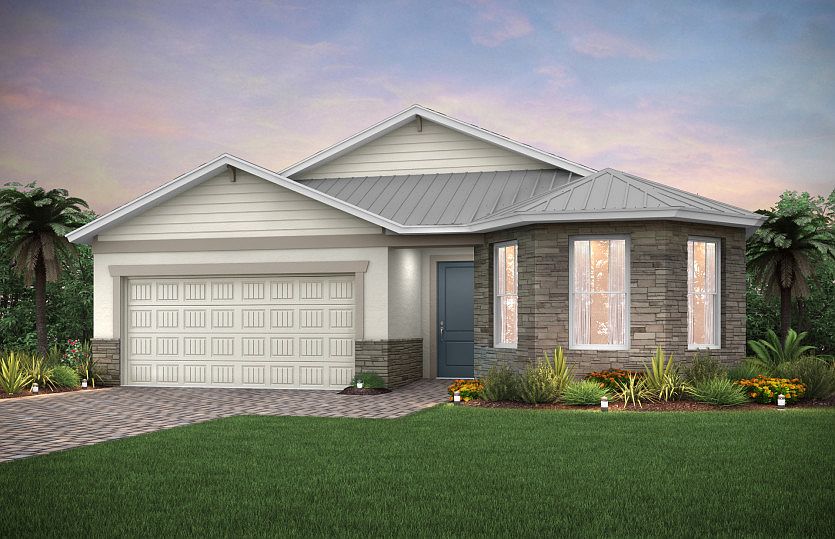 Home Exterior C2A with optional metal roof