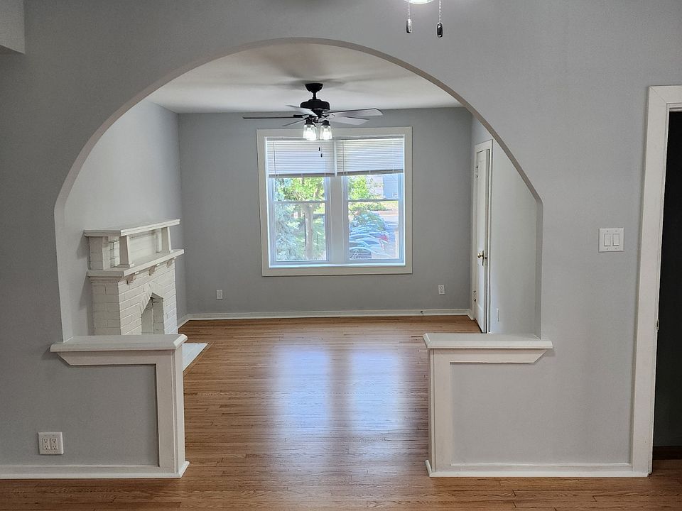 View of the middle room looking into front room