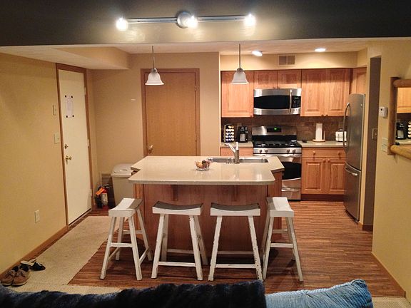 Brand new kitchen with stainless appliances 