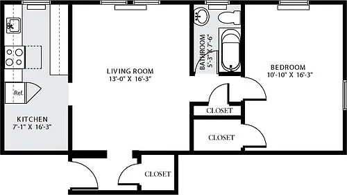 Floor plan 607