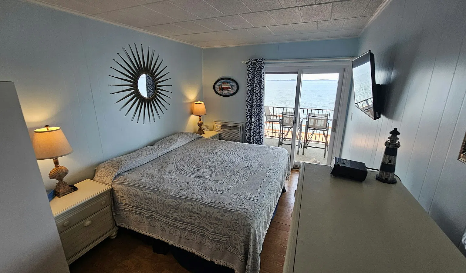Primary suite with view and balcony.