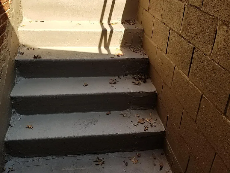 Steps from Basement exit to backyard
