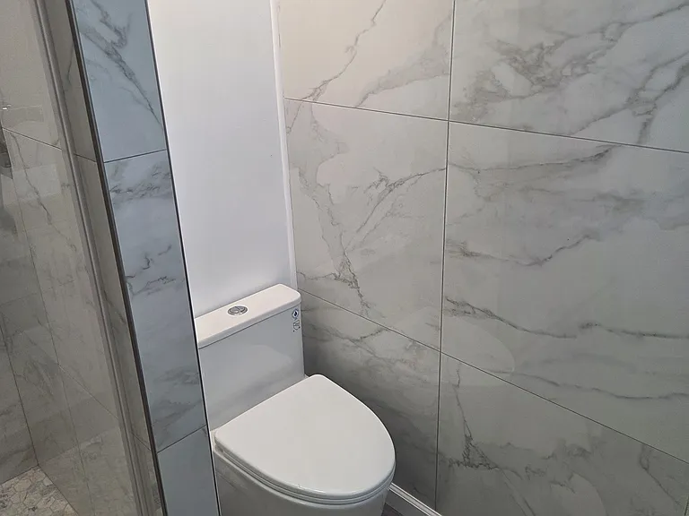 1st bathroom on the basement floor.