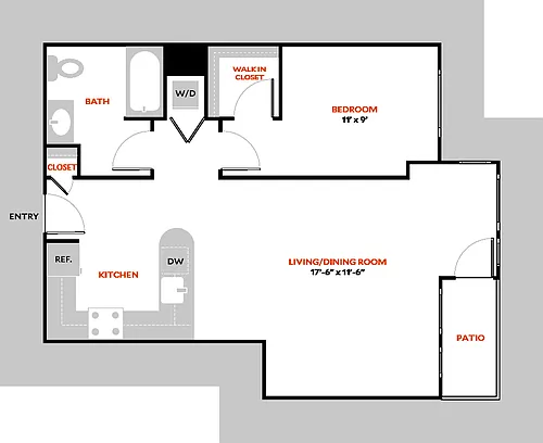 Floor plan Plan 1I