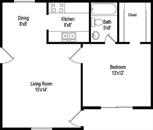 Spacious Floor Plan Layout _ See exactly how your furniture will fit in this open, functional design.