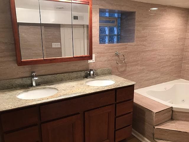 Bathroom with double sink
