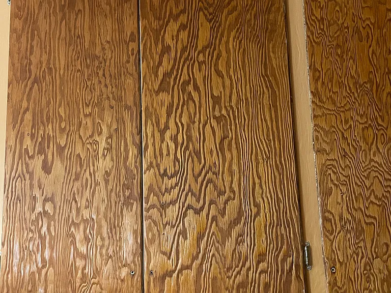 refinished original 100 yer old hardwood maple cabinets
