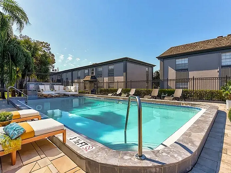 Luxuriate in the tranquil pool area, perfect for unwinding and enjoying sunny days.