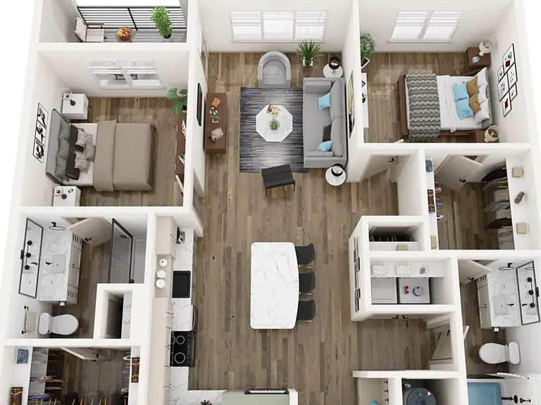 B1 floor plan The Felicity on Perry