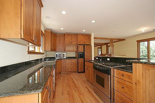 Kitchen is efficiently designed with all the extras