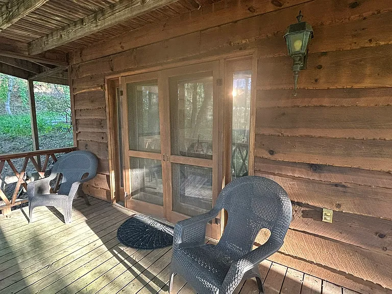 Lower Level Deck French Door to Bed Room