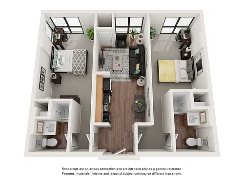 Floor plan Monarch | Individual Bedroom