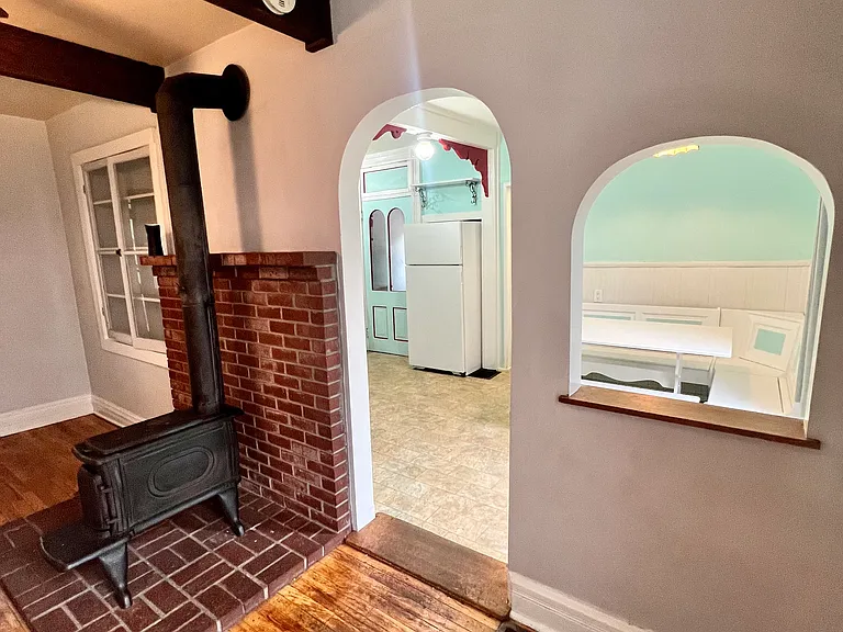 Living room facing kitchen
