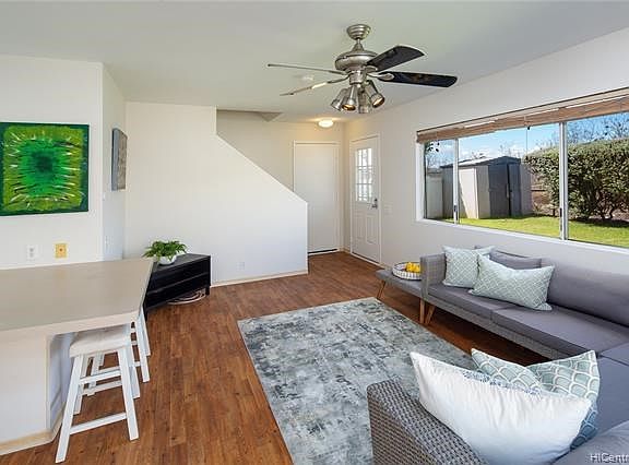 newly painted and light and bright with a private yard in the front- no neighbors in the back- lots of windows and open kitchen 