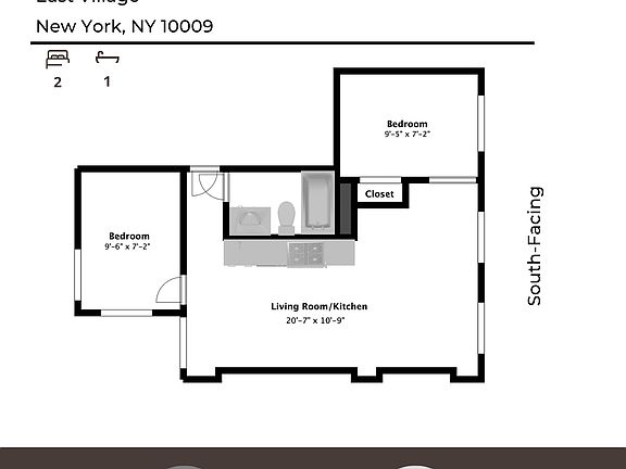 2nd image of 411 E 6th St #6F