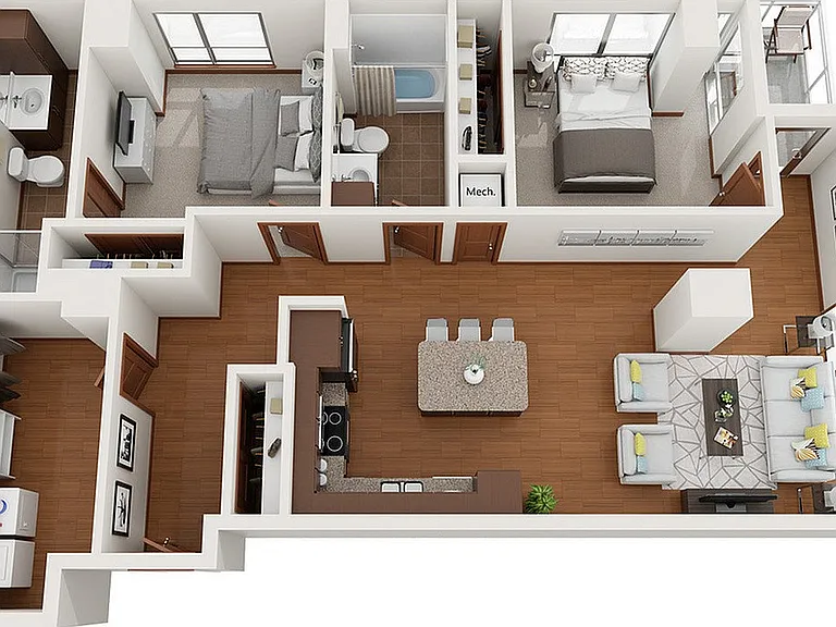 Floor Plan Z | Domain | Apartments in Madison, WI Floor Plan Z | Domain | Apartments in Madison, WI
