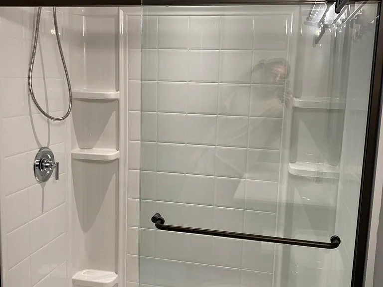 Master bathroom walk-in shower