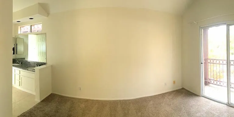 Master bedroom with attached bath