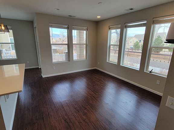 Mountain views from living room windows