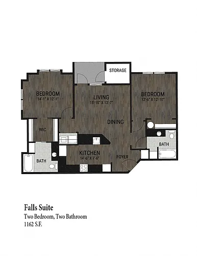 Floor plan Fall Suite (West)