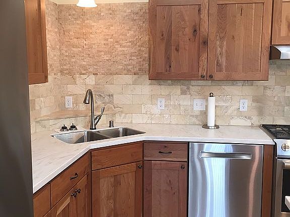 Rustic cherry cabinets