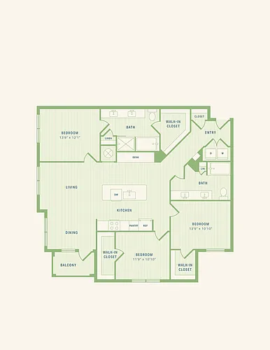 Floor plan The Jones (C1)