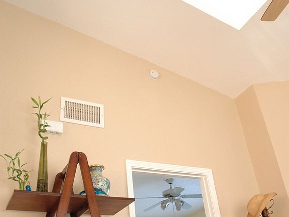 Living Room with Skylights