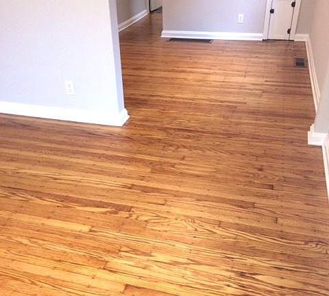 Original oak floors freshly refinished!