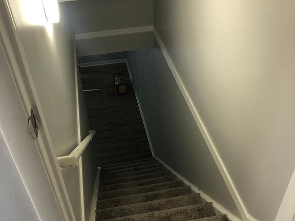 Stairs to finished basement