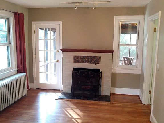 Living room fireplace