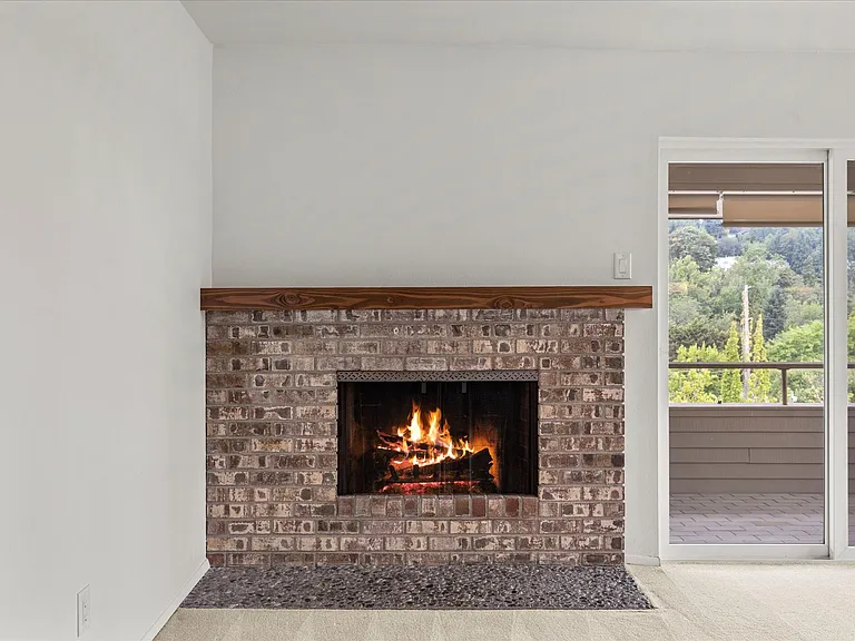 Wood Burning fireplace