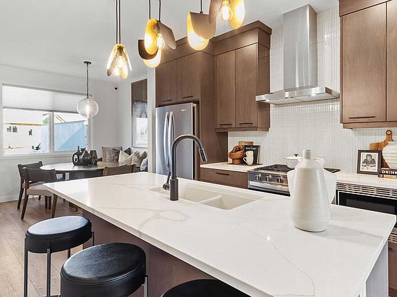 A photo of the kitchen of the Kendal laned model by Brookfield Residential