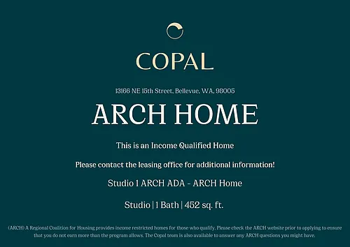 Floor plan Studio 1 ARCH ADA