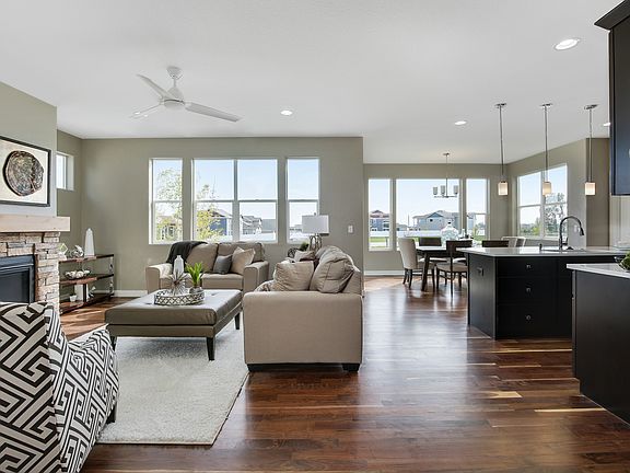 Great Rm and Kitchen of Model Home