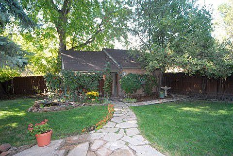 Backyard to garage
