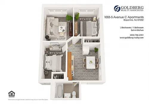 Floor plan Two Bedroom